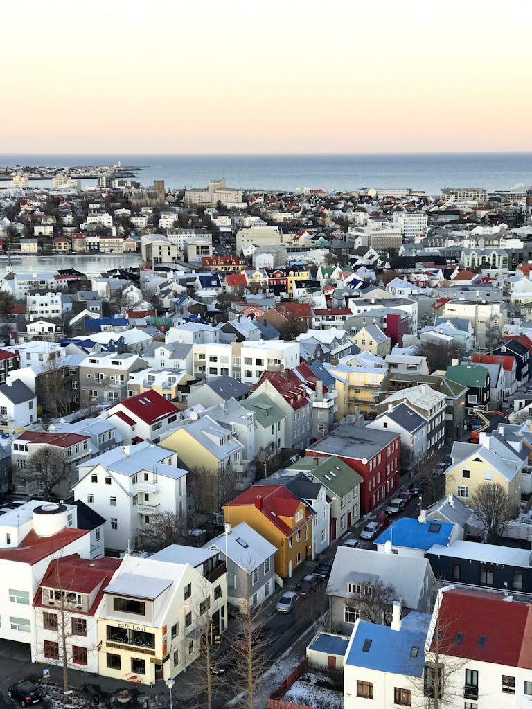 Aerial View of Buildings