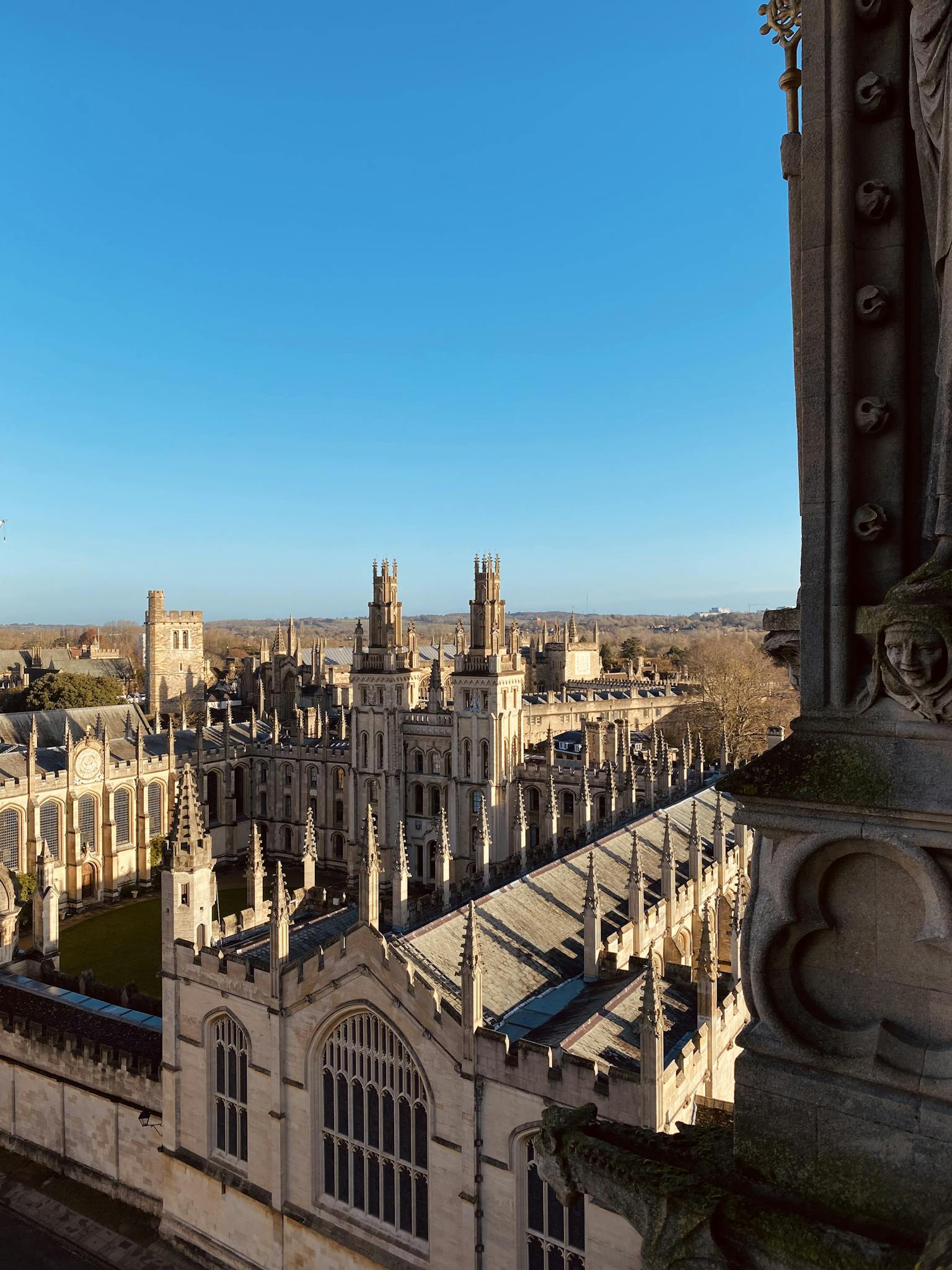 Blue Sky Over All Souls College at Oxford University
