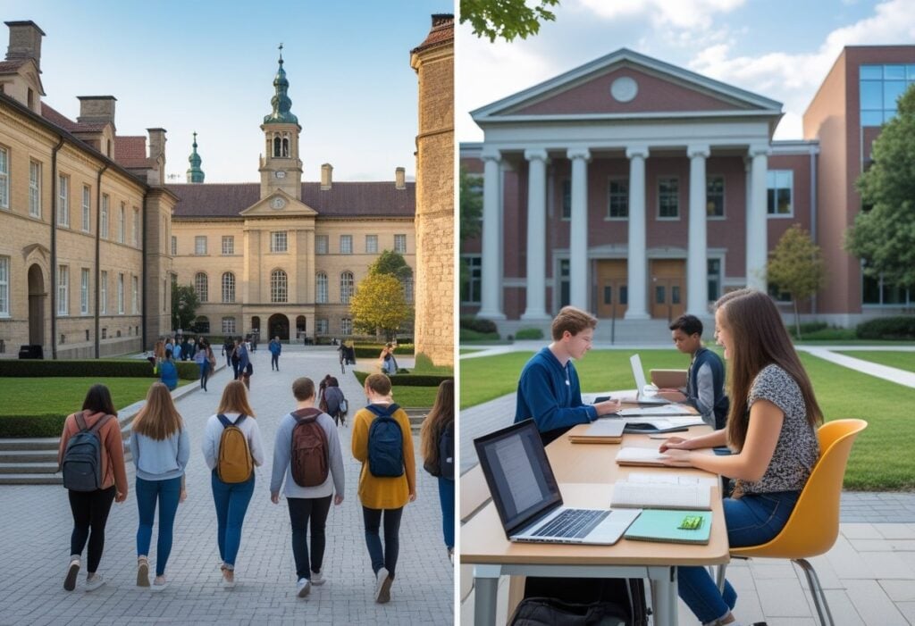 College in Europe vs US